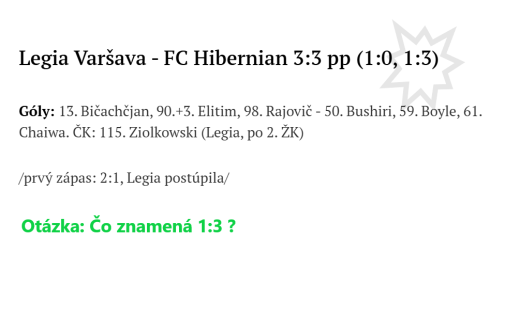 Hm... pre futbalových znalcov
